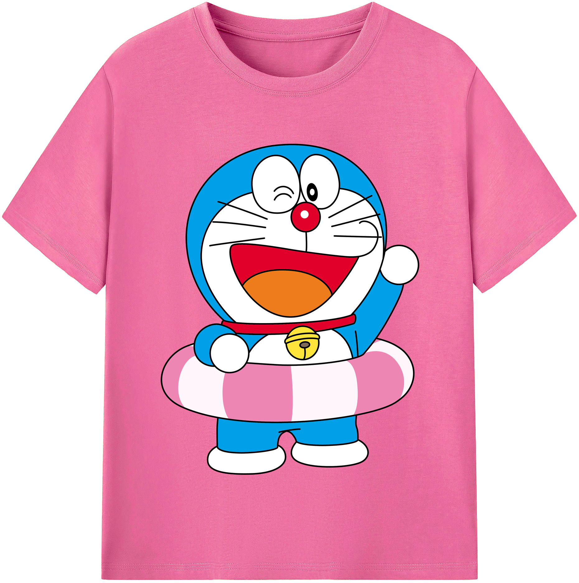（画像用） ドラえもん Doraemon レディースカジュアルプリントTシャツ（綿100％）